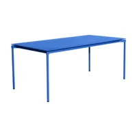 table de jardin rectangulaire bleu 90x180cm fromme - petite friture