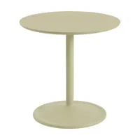 table d'appoint en aluminium et stratifié beige vert 48x48cm soft - muuto