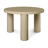 table basse beige cachemire post modèle d'expo - ferm living