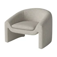 fauteuil en tissu sable 89x72,5cm mielo - bolia