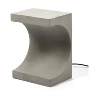 table d'appoint lumineuse en béton 40,4cm tangent - serax
