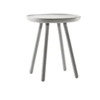 table d'appoint grise 45 cm naïve - emko