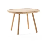table d'appoint en bois 64 cm naïve - emko