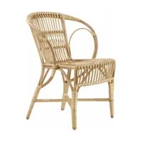 chaise en rotin clair wengler - sika design