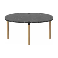 table basse en marbre noir basse tuk - bolia