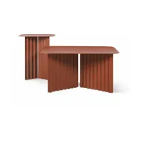 table basse en acier terracotta medium plec - rs barcelona