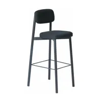 chaise de bar noir 75 cm résidence - kann design
