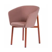 fauteuil en laine rose résidence - kann design