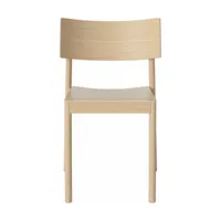 chaise en bois blanchi tune - bolia