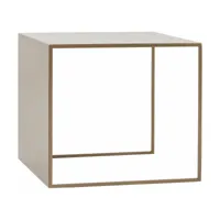 table basse carré en métal gold 2 wall - custom form