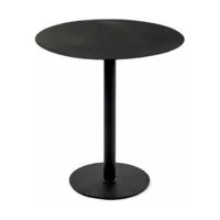 table de bistrot noire ronde 70 cm - serax