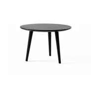 table basse en chêne laqué noir in between sk14 - &tradition