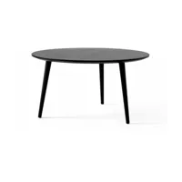 grande table basse en chêne laqué noir in between sk15 - &tradition