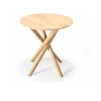 table d'appoint en chêne mikado - ethnicraft accessories
