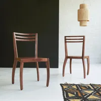 luna - chaise en bois de palissandre massif