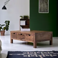 oliver - table basse en bois de palissandre massif