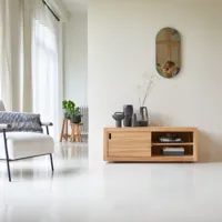 adam - meuble tv en teck 120 cm