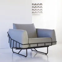 jonas - fauteuil en tissu gris