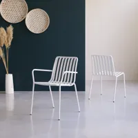 gaby - fauteuil en métal white