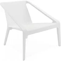 fauteuil de jardin en plastique blanc angelini