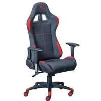 chaise de bureau gaming noir et rouge