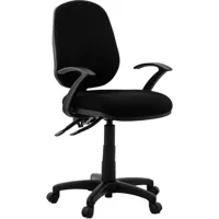 chaise de bureau tissu noir design martin