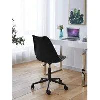 chaise de bureau scandinave noir