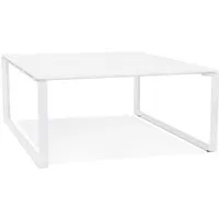 table de réunion / bureau bench 'bakus square' blanc - 140x140 cm