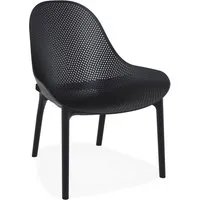 fauteuil lounge de jardin perforé 'silo' noir design