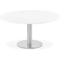 table basse lounge houston blanche - ø 90 cm