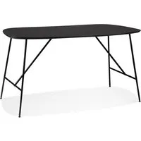 petite table/bureau 'fiona' en bois finition chêne noir