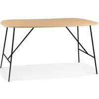 petite table/bureau 'fiona' en bois finition chêne naturel