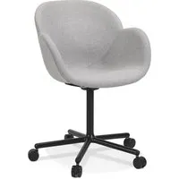 chaise de bureau avec accoudoirs 'astra' gris clair