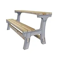 2x4 basics banc de table en bois – flip top bench – n'importe quelle taille – il suffit d'ajouter votre cls 2 x 4 timber