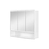 jokey armoire à glace lymo - largeur 59 cm – blanc - miroir de salle de bain