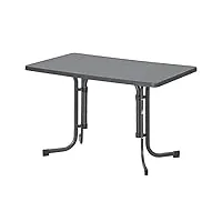 sieger 233/g table de jardin acier gris 115 x 70 x 72 cm