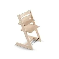 chaise tripp trapp stokke, naturel - chaise évolutive et réglable, adaptable de la naissance à l’âge adulte - pratique, confortable et ergonomique - design classique