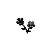 foppapedretti porte-manteaux motif floral noir