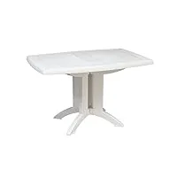 grosfillex 52149004 table vega 118 x 77, blanc, 118 x 77 x 72 cm
