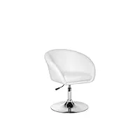 amstyle fauteuil relax design amstyle fauteuil lounge fauteuil cocktail en simili cuir blanc | fauteuil pivotant | chaise de salle à manger 120 kg | fauteuil club aspect cuir | chaise pivotante modern | chaise longue chaise de salle d'a