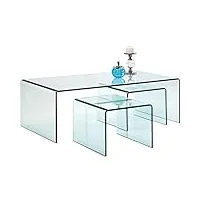 kare 76743 clear club table basse (3/set)