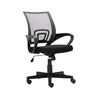 clp fauteuil de bureau genius, siège de bureau, tissu à maille réspirant, siège pivotant et ajustable en hauteur, différentes couleurs disponibl, couleur:gris