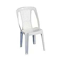 progarden stella chaise en résine, blanc