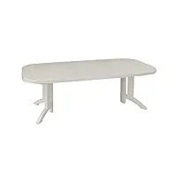 grosfillex 52056104 vega table 220 x 100 blanc