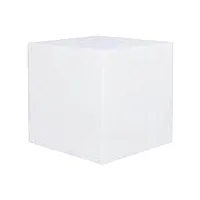 cube lumineux tabouret sans fil led multicolore dimmable carry 40cm avec télécommande et socle à induction