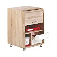 simmob meuble caisson de bureau dossiers supendus-coloris-chêne naturel, bois