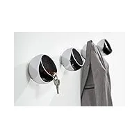 philippi x boule porte-manteau sphère design, argent, silber, 12,7 x 12,7 x 12,1 cm