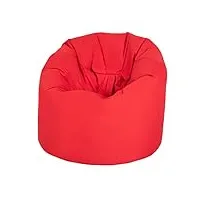 ready steady bed chaise jardin pouf extérieur impermeable | intérieur siège pouf lounges | conception ergonomique pour le soutien du corps | durable et confortable (rouge)