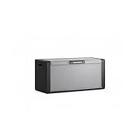 keter | coffre de rangement titan, noir/gris, coffre, 118x49x55 cm