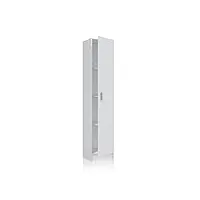 habitdesign armoire polyvalente, 1 porte, colonne, finition blanc mat, dimensions : 37 cm (l) x 182 cm (h) x 37 cm (p)